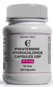 Phentermine bottle