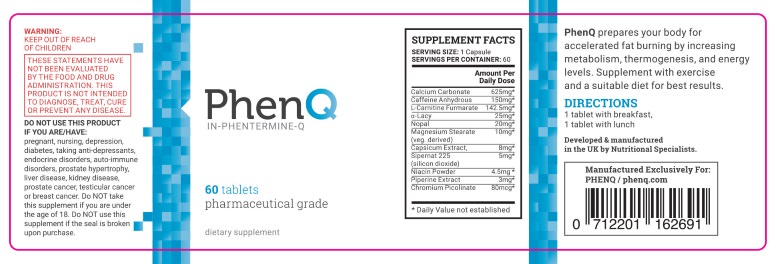 Duromine/Phentermine alternative label of PhenQ